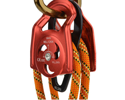 省力滑轮组手拉滑索设备