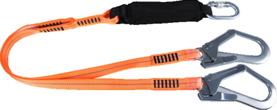 织带式安全绳双大钩款