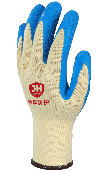 纯棉乳胶皱纹手套 (2)