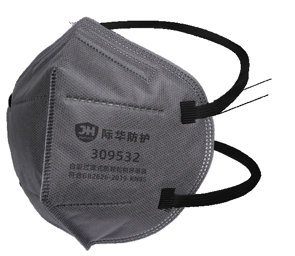 头戴式活性炭折叠口罩
